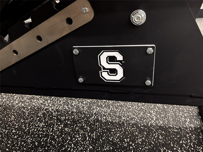 Sidney High School branded equipment