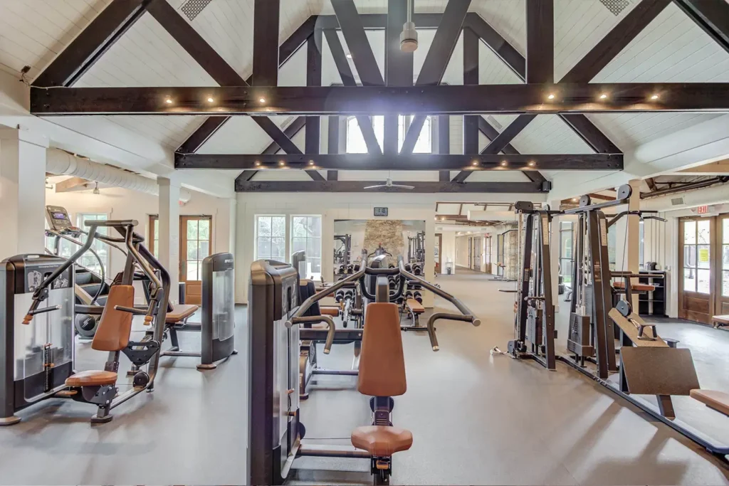 Modern gym setup