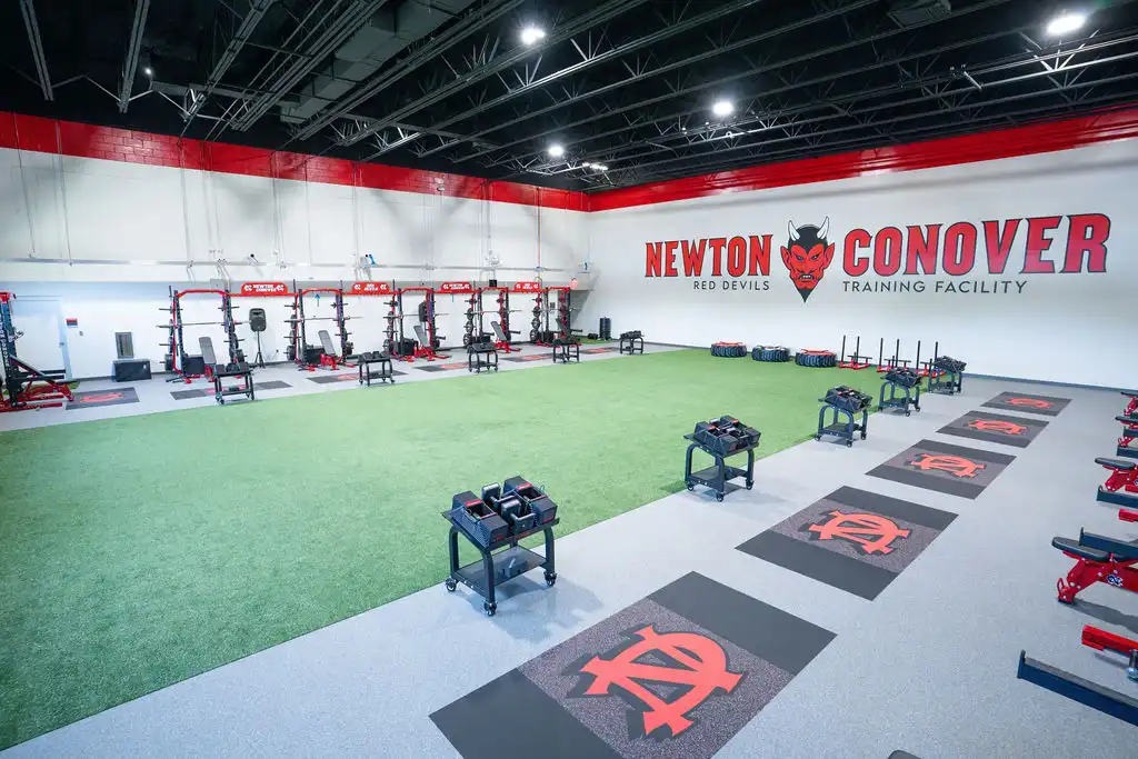 Newton Conover High School weight rack