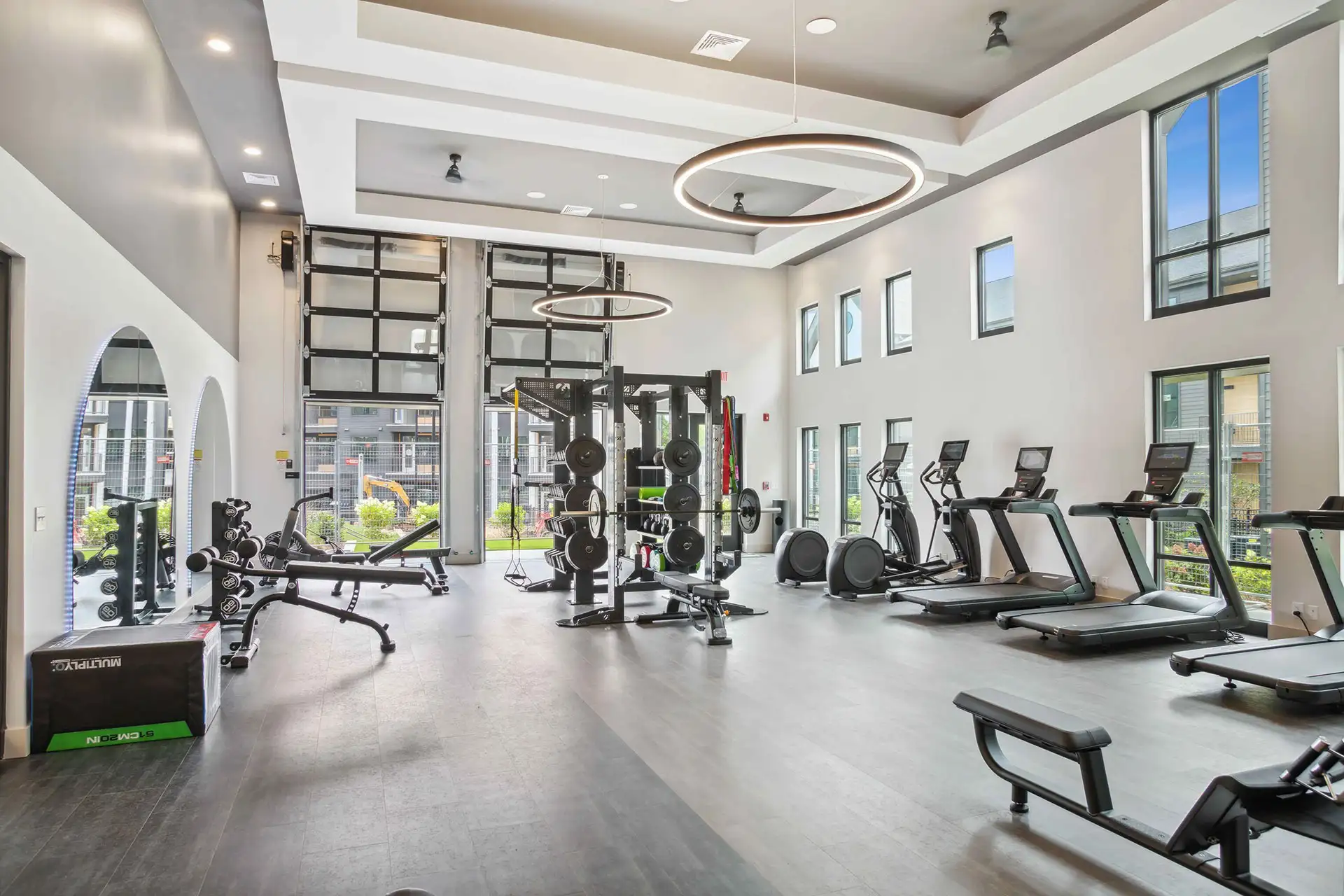 modern gym setup