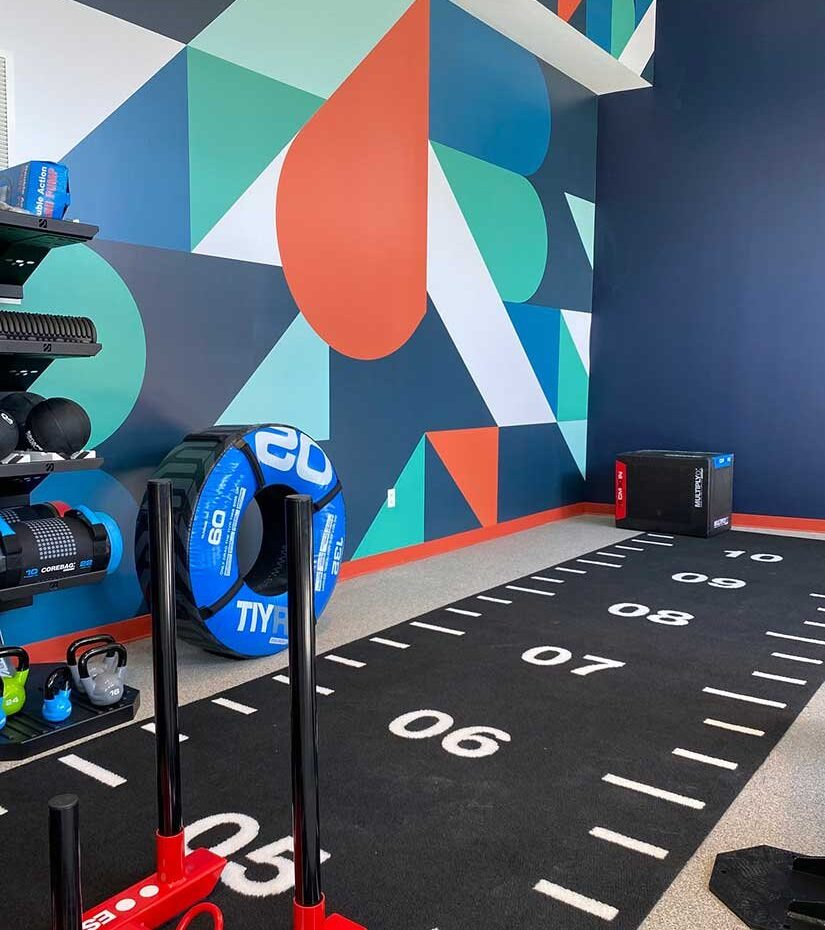 Banner lane gym set up