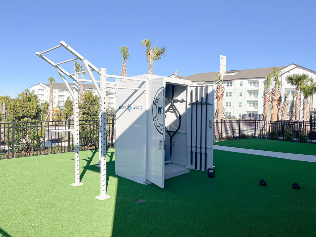 Eight Winds gym equipment set up