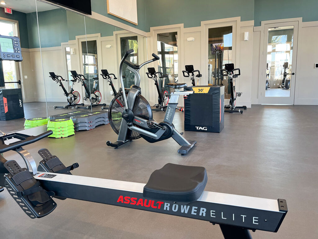 Eight Winds gym equipment set up