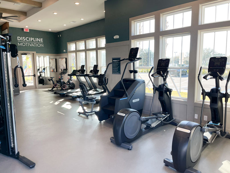 Eight Winds gym equipment set up