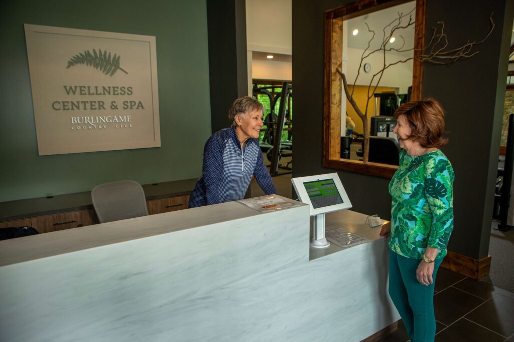 Burlingame Country Club check in desk