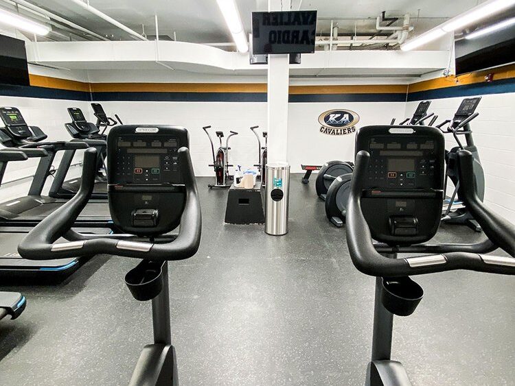Kiski Area High School branded fitness equipment