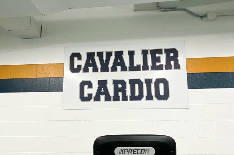 Kiski Area High School branded fitness equipment