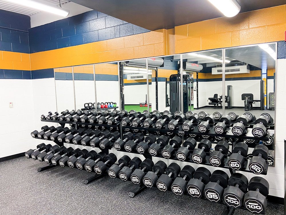 Kiski Area High School branded fitness equipment