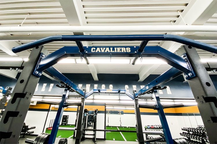 Kiski Area High School branded fitness equipment