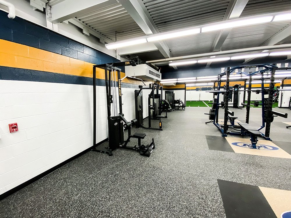 Kiski Area High School branded fitness equipment