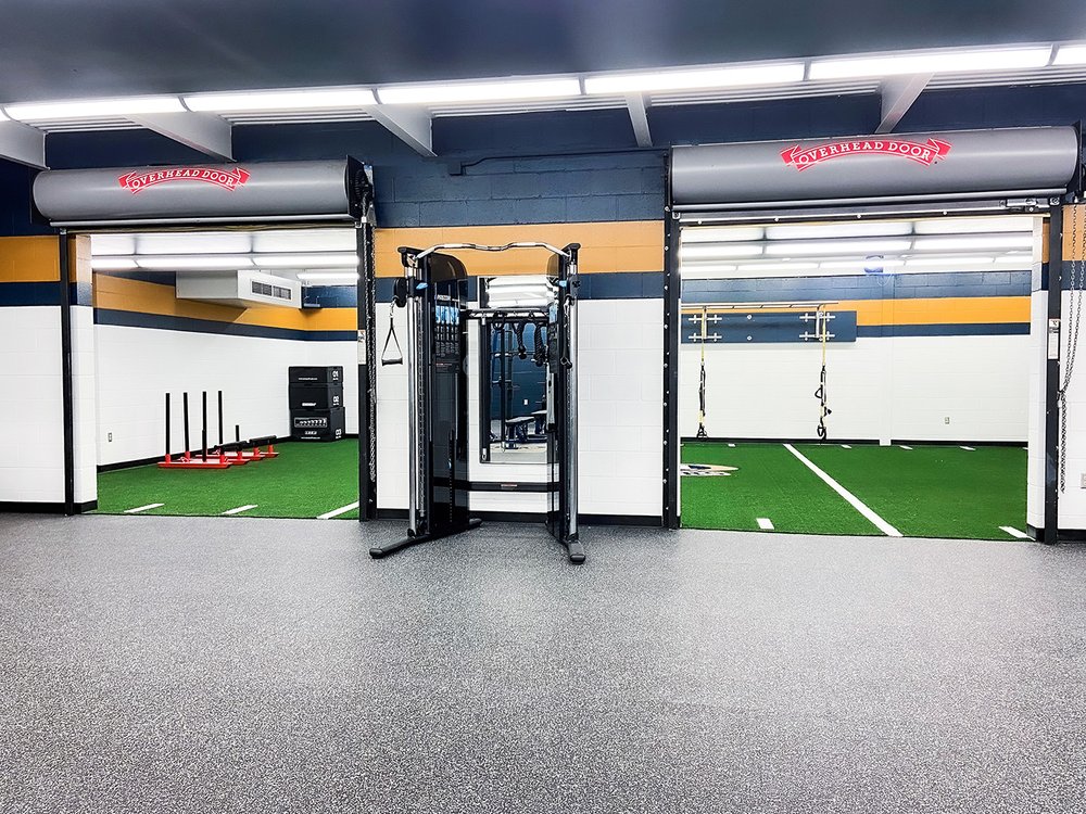 Kiski Area High School branded fitness equipment