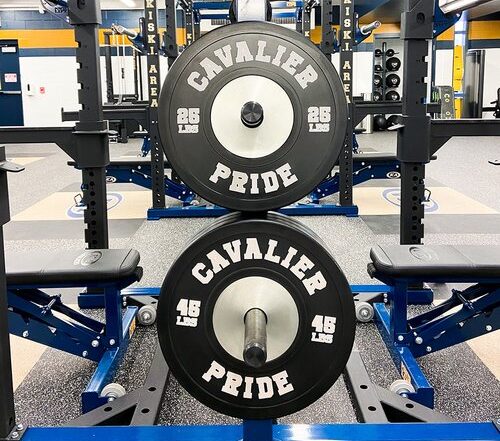 Kiski Area High School branded fitness equipment