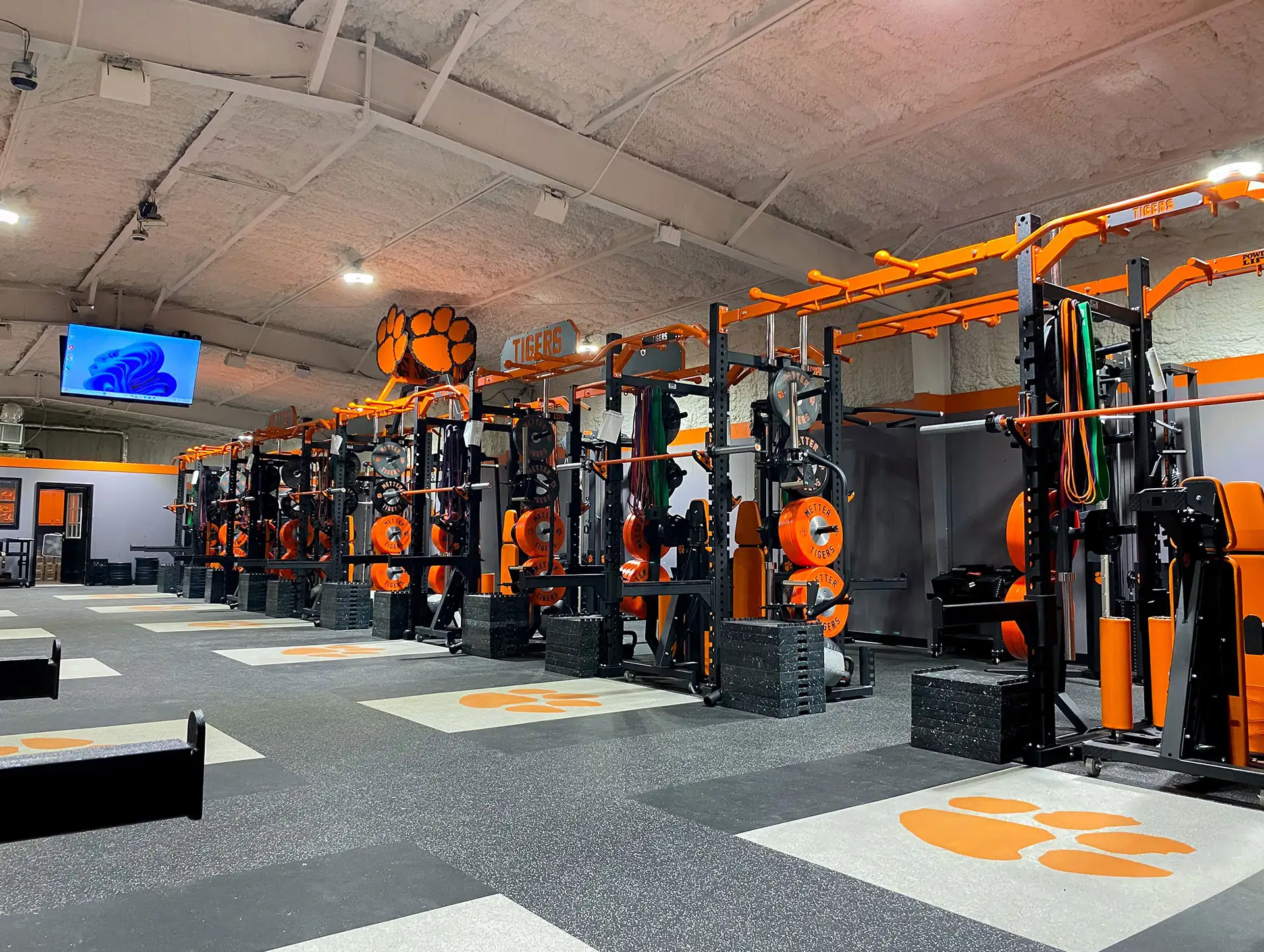 Metter high school gym set up