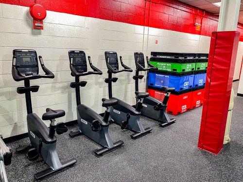 North Rockland High School stationary bikes