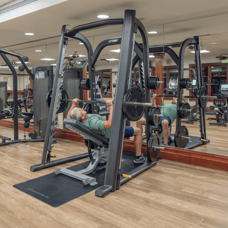 Bremen High School branded gym equipment