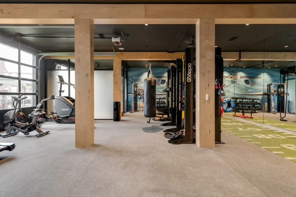 Luxury gym set up