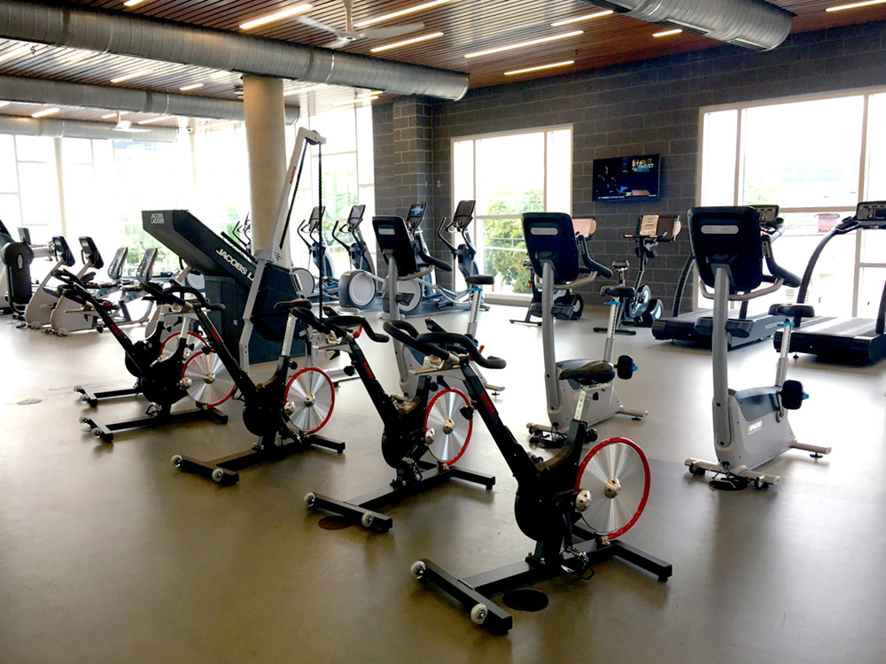 UNC Greensboro fitness center lobby