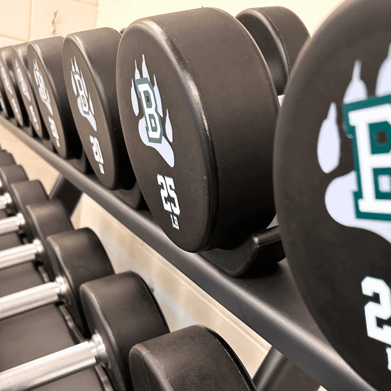 Berkshire branded free weights