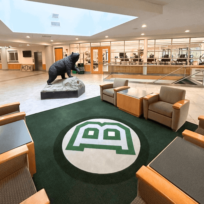 Berkshire high school branded rug