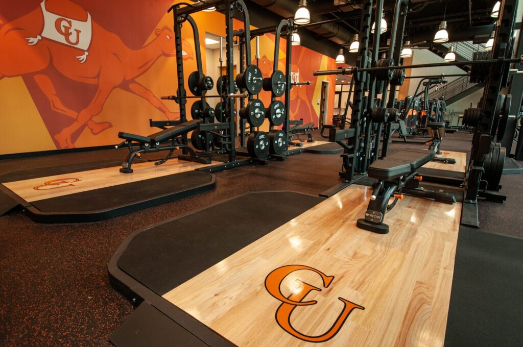 Campbell University fitness equipment
