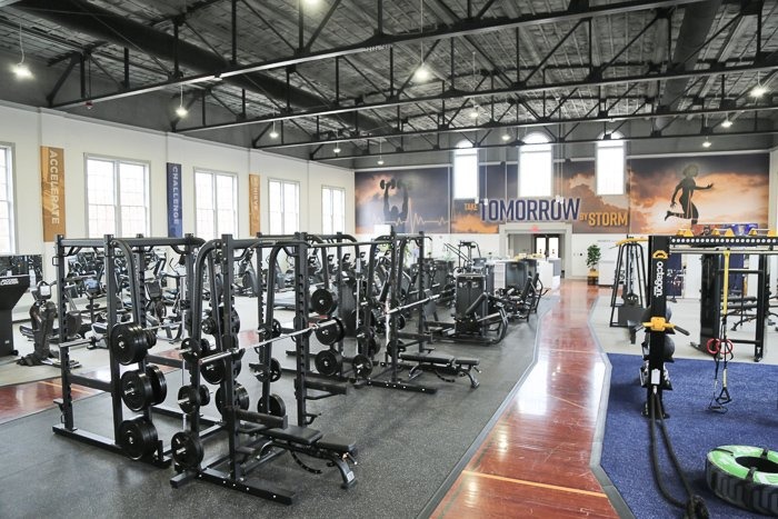 Georgia Southwestern logo gym mat