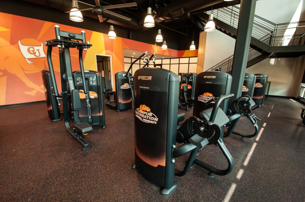 Campbell University fitness equipment