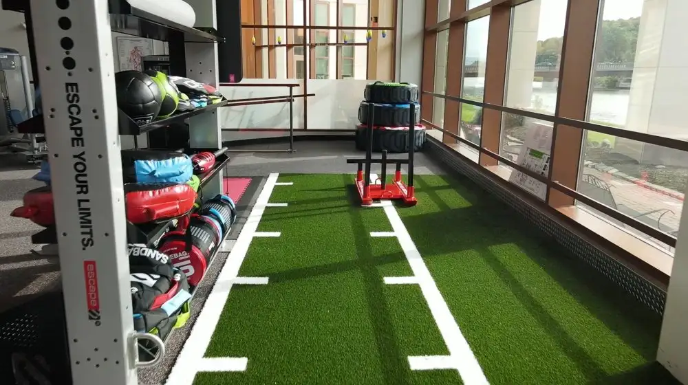 Island Health & Fitness logo gym mats