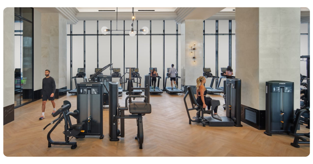 Fitness Equipment in use