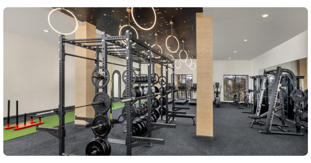upgraded gym space