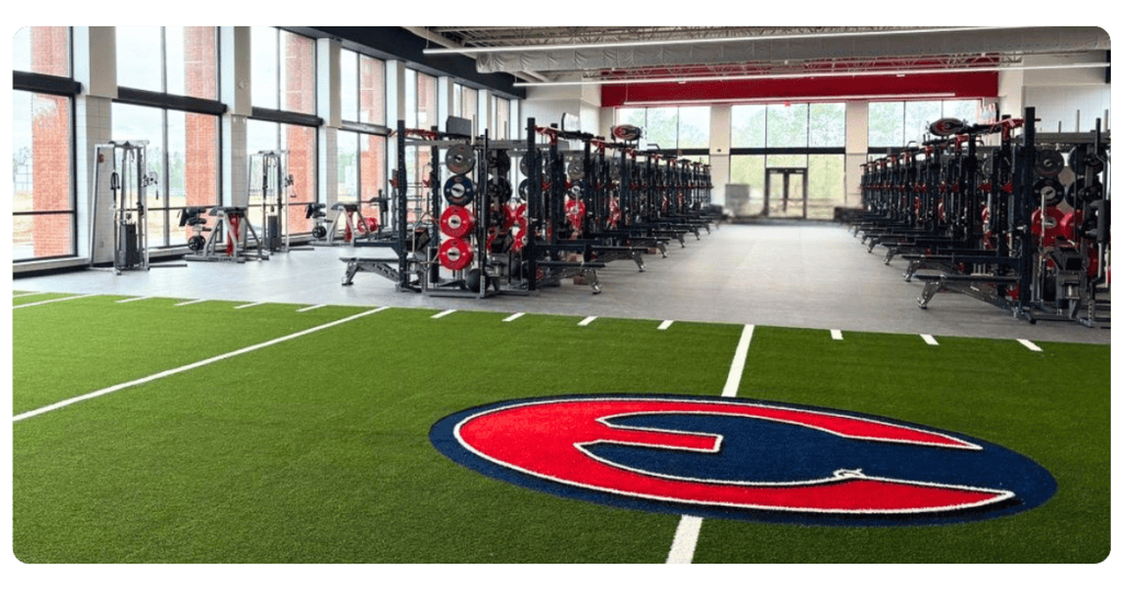 Newnan High School Gym Set Up