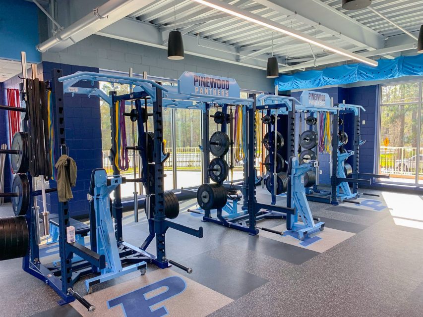 Pinewood Panthers gym set up